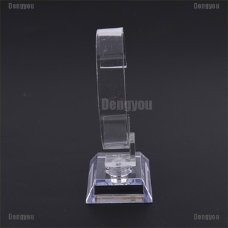 <dengyou> reloj de pulsera estante de exhibición titular venta show caso soporte herramienta de plástico transparente
