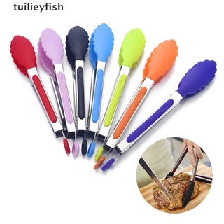 tuilieyfish 1 pieza de pinza resistente al calor para alimentos, diseño de nailon antideslizante, tong co
