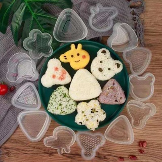 molde de bola de arroz lindo gato sushi grande triángulo corazón sushi moldes de sushi moldes para niños