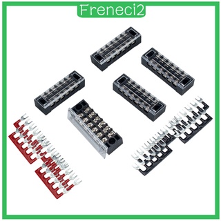 [freneci2] 5 piezas de bloque de terminales de barrera de tornillo de 6p con tira de barrera terminal pre aislada