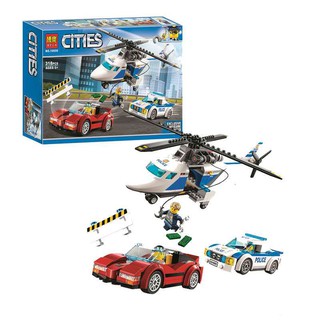 Alta Velocidad Chase Helicóptero Policía Modelo De Coche Juguetes [Serie Ciudad] BELA Bloque De Construcción 10656 Compatible Con LEGO 60138 (7)