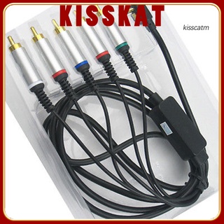 kiss-yx cable de plomo av tv adaptador de vídeo componente cable cable para psp 2000 3000 psp2 psp3