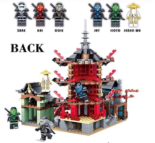Ninja Temple Modelo Bloques De Construcción Lego Ninjago Compatible Ensamblar Ladrillos Juguetes Educativos Para Niños Creativo (2)