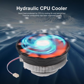 Pcer hidráulico CPU enfriador Heatpipe ventiladores silencioso disipador de calor radiador para Intel Core AMD Sempron plataforma