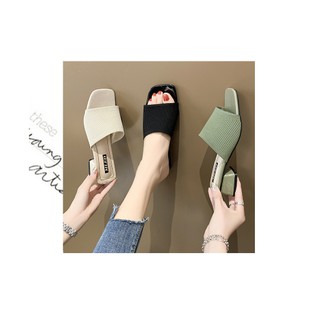 zapatillas de mujer nuevo dedo del pie conjunto de las señoras de la moda todo-alrededor casual desgaste zapatillas de tacón bajo de malla de aumento zapatillas