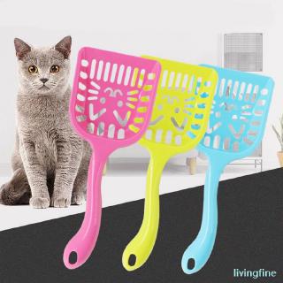 FL Handy - pala de plástico para gatos, diseño de arena, color rosa
