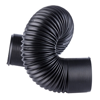 Negro coche manguera de admisión de aire conducto de alimentación manguera Flexible 1m para filtro de aire (1)