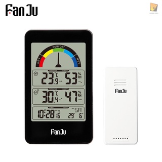 FanJu FJ3356 Digital Hygrothermograph temperatura medidor de humedad puntero inalámbrico en/exterior termómetro con Senser Ele