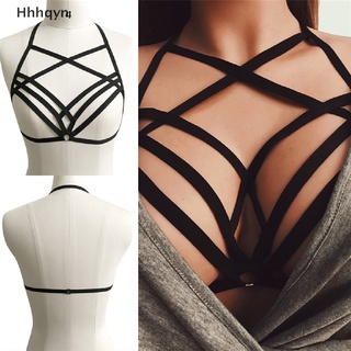Hyn> Sexy Women Hollow Out Elastic Cage Bra Bandage Strappy Halter Bra Bustier Top well