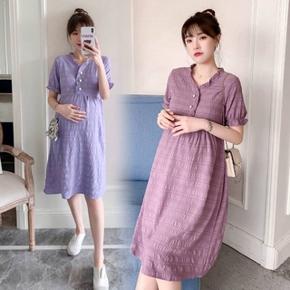 2021 Verano Coreano Moda Chic Vestido De Maternidad Elegante Ropa Delgada Para Mujeres Embarazadas Slim Embarazo (1)