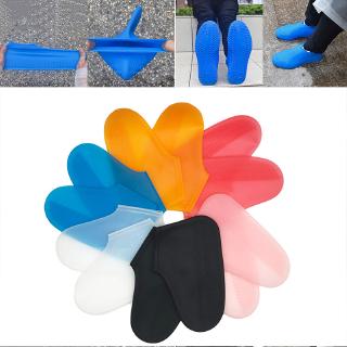 s/m/l botas de lluvia reutilizables de silicona impermeable