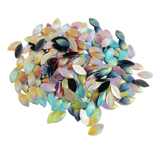 200 piezas de colores mezclados con patrón de concha, diamantes de imitación, bolsa de cristal, zapatos, tazas