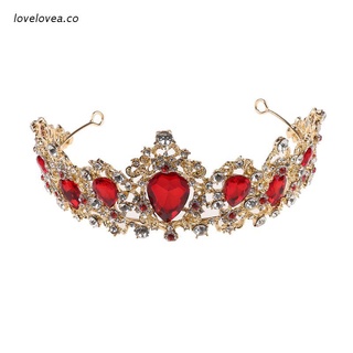 lov desfile reina corona para las mujeres de cristal tiara diadema barroco nupcial tocado boda corona princesa tocados novia accesorios para el cabello