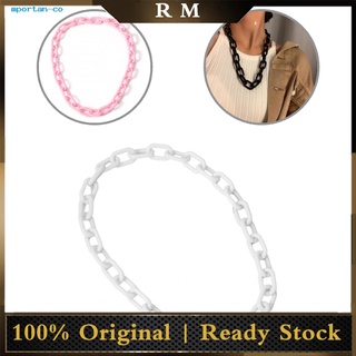 [mportan] Party Accessory Choker Necklace Acrylic Choker Collar Necklace Punk for Party