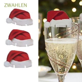 ZWAHLEN New Glass Decoration Christmas Hats Cover 10pcs/lot Decor Champagne Paperboard