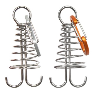 rg - estacas ligeras para tiendas de campaña con clips de mosquetón fáciles de bloquear la cuerda en su lugar