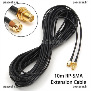 (Ce) cable De extensión Rp-Sma con Conector De Antena De 10m/33ft Para Wi-Fi inalámbrico