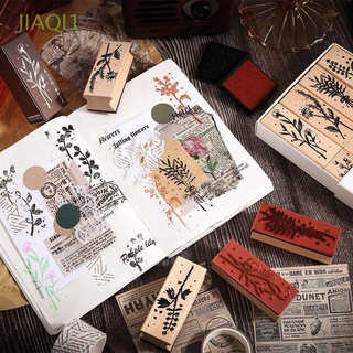Jiaqi1 sello De goma De madera Para decoración De manualidades/manualidades/decoración De cuaderno/diario/jardín botánica