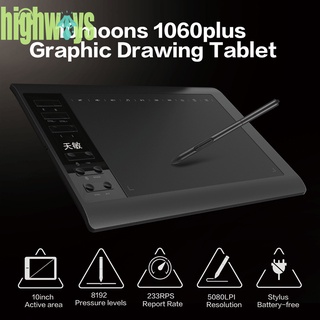 G10 tableta gráfica Digital para PC dibujo con 8192 niveles lápiz capacitivo de presión