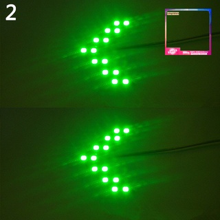 Dz_ 2 piezas accesorios de coche 14SMD LEDs retrovisor espejo indicador de giro luces de señal (5)