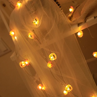 [ber] 20 luces led/lámpara multiusos de larga vida útil blanca cálida/lámpara led para halloween (8)