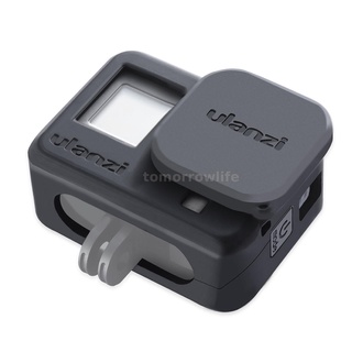 Tm/ulanzi G8-3 funda protectora de silicona suave con tapa de lente de cámara a prueba de caídas Vlogging Kit de jaula Compatible con GoPro Hero 8 negro