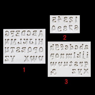 Cfmy Numbers moldes letras de silicona molde 3D Fondant moldes para decoración de pasteles herramientas diarias