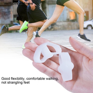 [milliongridnew] 2 piezas separador de dedos de pies de silicona hallux valgus corrector pies alivio del dolor