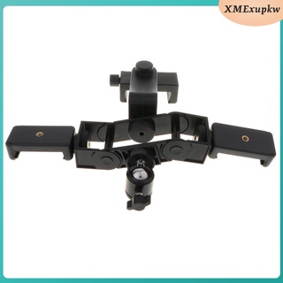 360 Rotation 90 Tilt Three-position Tripod Fixed Clips for 4-6.8inch Phone