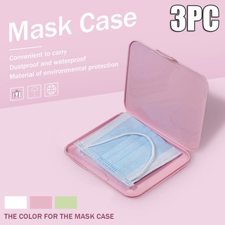 3PCs Portable Face Mask Storage Bag Pollution Prevention Not Including Face Mask