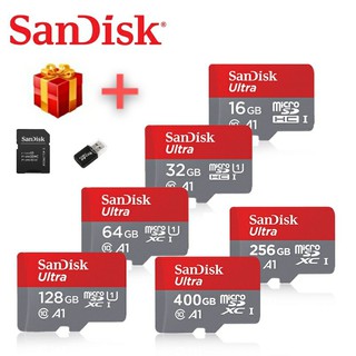 (Genuino) Tarjeta de memoria San Disk Ultra micro SD A1 Clase 10 100 MB / S 8 GB 16 GB / 32 GB / 64 GB / 128 GB / 256 GB / 512 GB