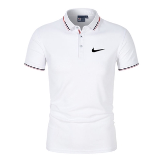nike hombres casual polo t-shirt verano moda alta calidad solapa tenis camisa polos camisa de manga corta (1)