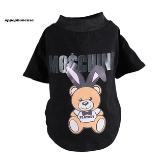 *cwxp* perro disfraz de dibujos animados patrón de impresión de algodón transpirable adorable cachorro blusa t-shirt para la vida diaria (6)
