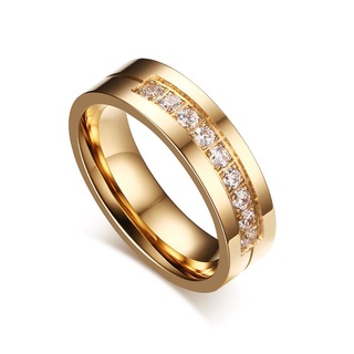Allforyou anillo/anillo De bodas unisex chapado en oro De 18k (5)