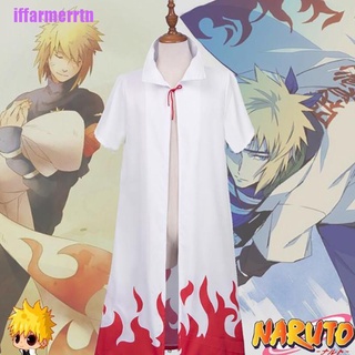 [iffarmerrtn]Naruto Shippuden Cosplay Cloak 4th and 6th Hokage Cloak Robe Party Dress Up Cap (7)