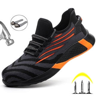 2020 zapatos de seguridad de los hombres de acero del dedo del pie zapatos de trabajo anti-aplastamiento botas de seguridad de trabajo de los hombres zapatos de los hombres botas