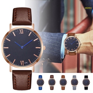 reloj clásico de cuarzo deportivo casual con correa de cuero para hombres regalos para padres