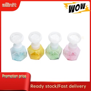 Allinit - botella de jabón líquida (300 ml, en forma de flor, dispensador de espuma recargable)