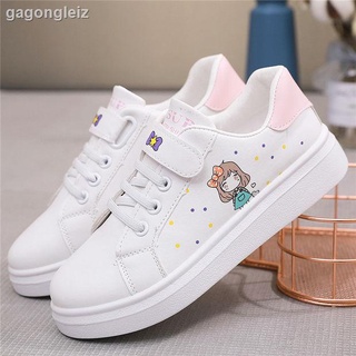 Zapatos blancos/tenis deportivos transpirables con suela blanda Para niñas/verano