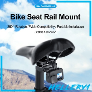 [HELLERY1] Soporte fijo para cámara de sillín de bicicleta para GoPro Hero 5s 4s negro portátil