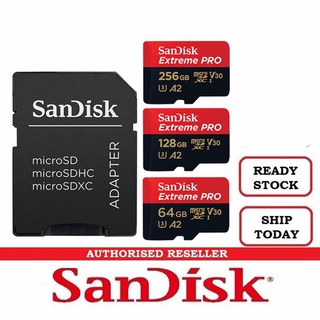Tarjeta De memoria Sandisk Extreme Pro A2 170mb S Micro Sd 32gb 64gb 128gb 256gb 400gb 512gb U3 4k