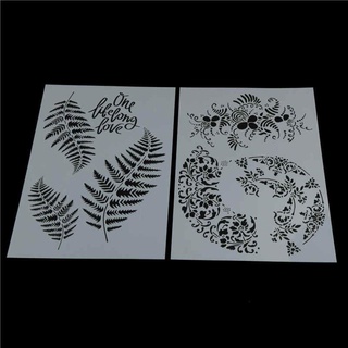 [airspeccutin] plantillas de capas de hojas para paredes, pintura, álbum de recortes, sello, decoración [airspeccutin]