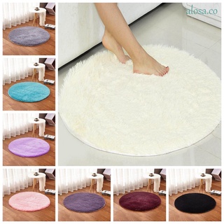 alosa alfombrillas antideslizantes | alfombras de felpa para dormitorio, hogar, cocina, yoga, alfombra redonda suave