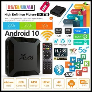 🔥 Tienda De Deportes De Tendencia X96Q TV Box Android 10.0 Quad Core H313 CPU 2GB RAM 16GB ROM Smart HD 4K Media Player Decodificador (1)