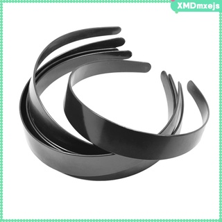 5pcs 3cm Black Plastic Hair Hoop Headband for DIY Women\\\'s Hair Accessories