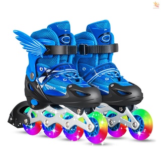 [Exterior] patines en línea ajustables con ruedas ligeras para niños y adultos, interior, exterior, Fitness en línea