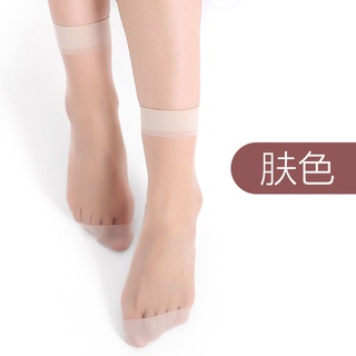 Calcetines, señoras, medias de cristal Ultra-delgada Anti-gancho de seda medias cortas
