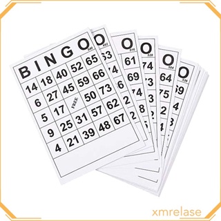 60 tarjetas de papel bingo 1 en una sola 60 hojas sin duplicado 6 x 7 pulgadas