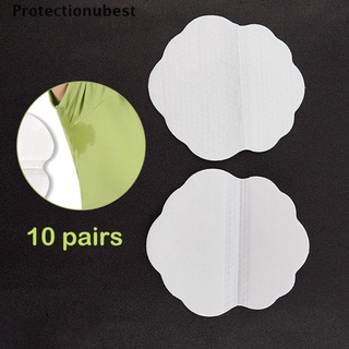 protectionubest 10 pares de almohadillas absorbentes de sudor absorbente de axilas almohadillas absorbentes para axilas npq