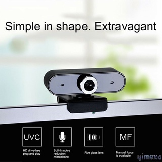 yimexa Full HD Web Cam Escritorio PC Videollamada Webcam Cámara Con Micrófono